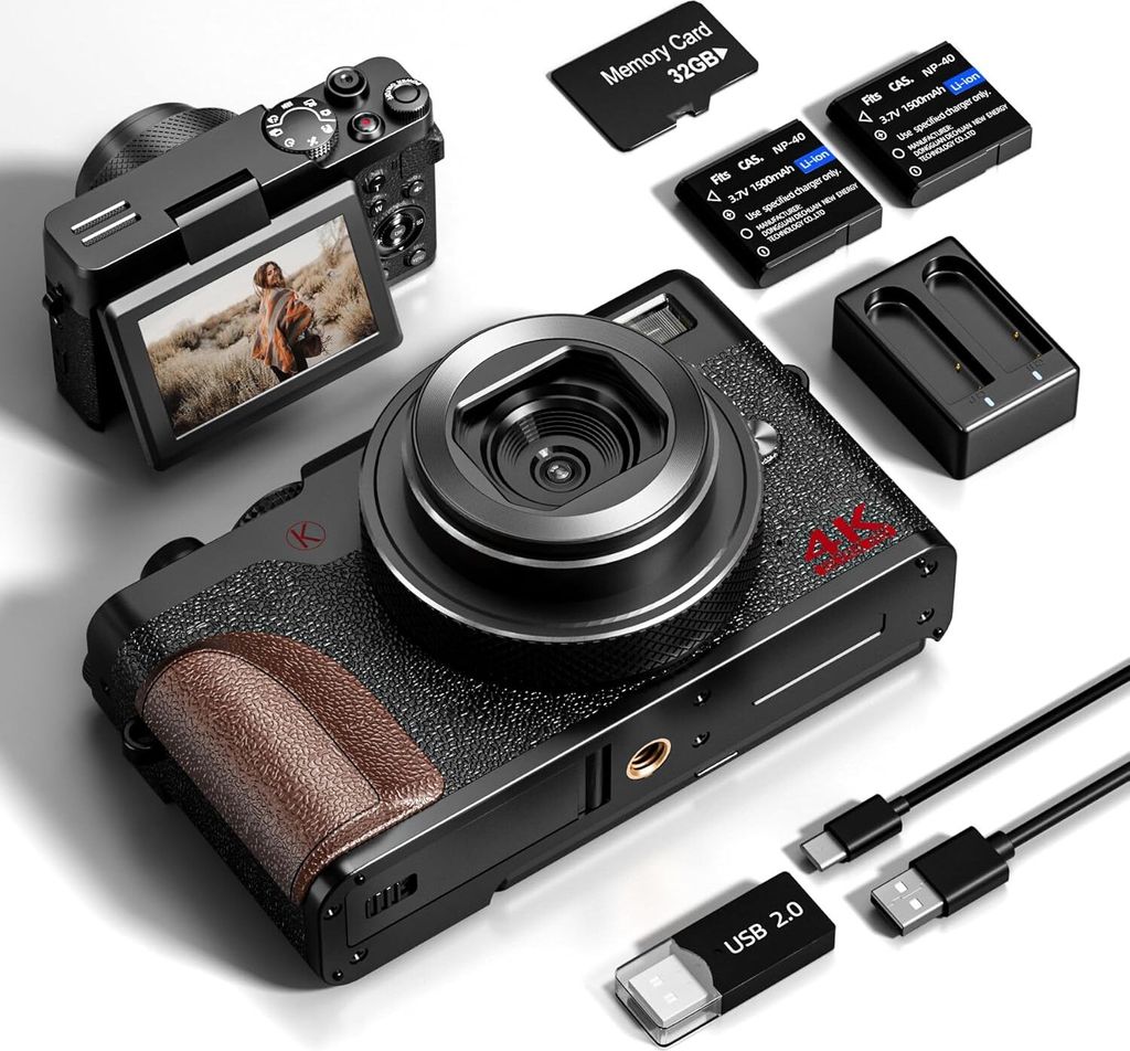 Appareil photo numérique NBD 4K 56 MP avec écran orientable Image du produit 