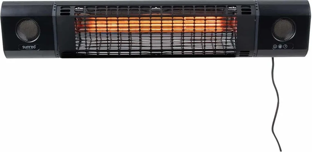 Chauffage de Terrasse Mural 2000W avec Enceinte Bluetooth Intégrée - 11