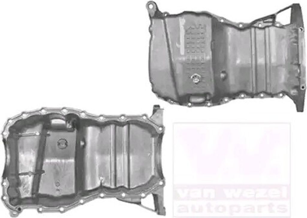 VAN WEZEL 4339071 Ölwanne Motorölwanne für RENAULT CLIO II (BB0/1/2, CB0/1/2) MEGANE I (BA0/1) MEGANE Scenic (JA0/1) MEGANE I Cabriolet (EA0/1)