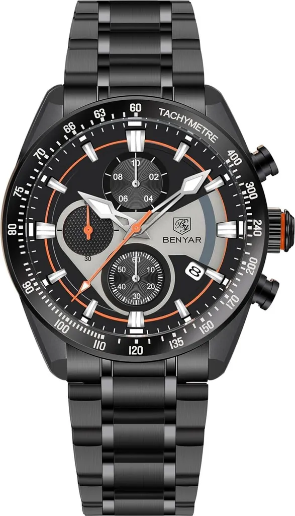 Scheda Tecnica BENYAR BY-5201M Cronografo Acciaio 42MM