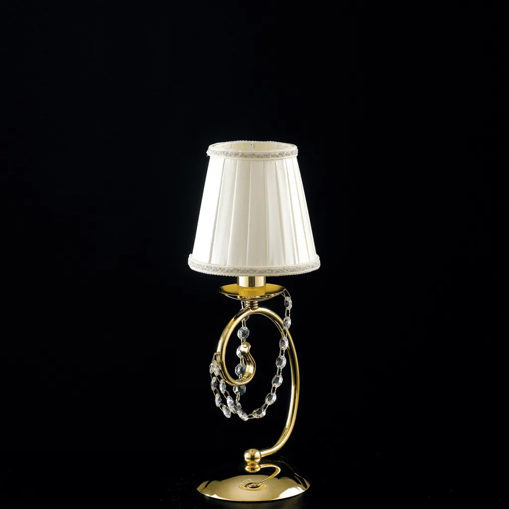 Lampe d'appoint dorée Magda H27cm pour éclairer les petits espaces