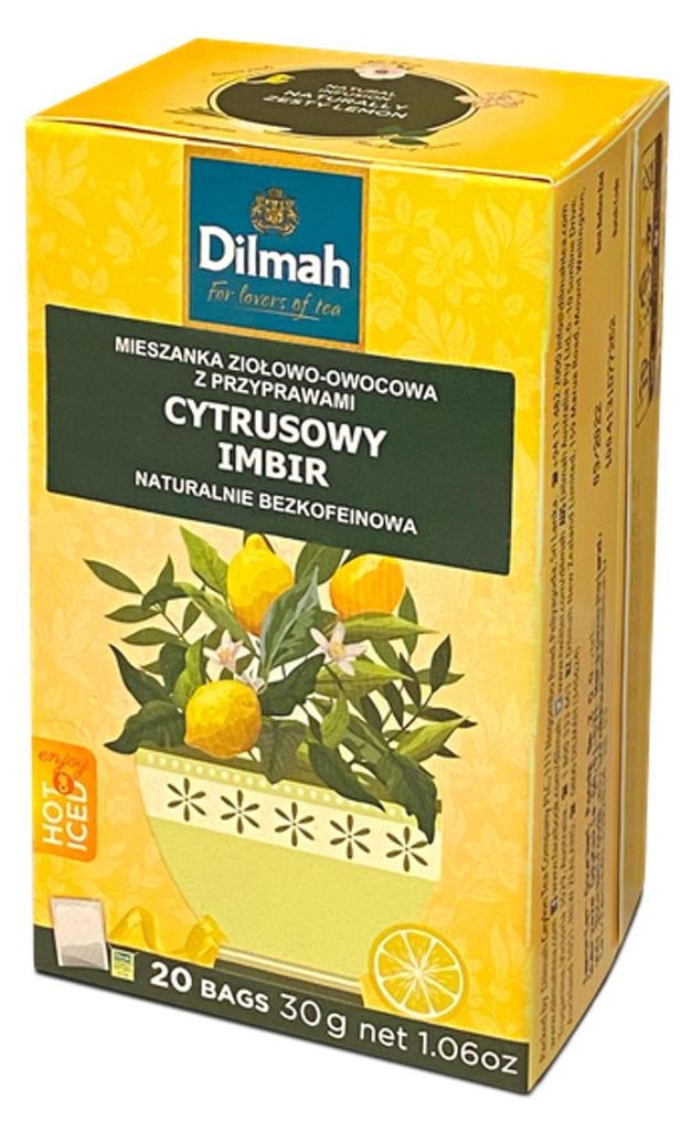 Dilmah Bylinný citrónový čaj 20 čajových vrecúšok Obrázok produktu 