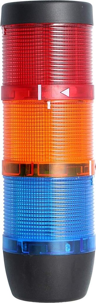 STEX24 Signalsäule blau-gelb-rot, 70mm, 24V AC/DC, LED-Blinklicht SS70-OB3/24 113 MaßeLänge216,0mm, Durchmesser 70,0mm
