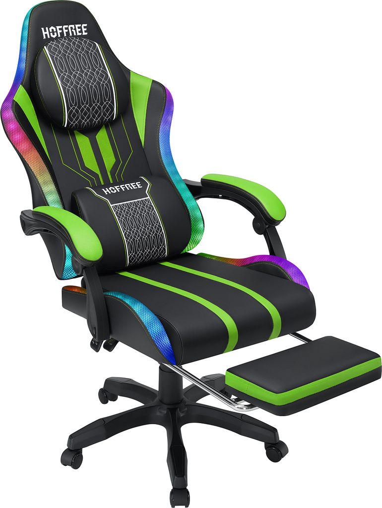Gaming Stuhl Mit Fussstutze