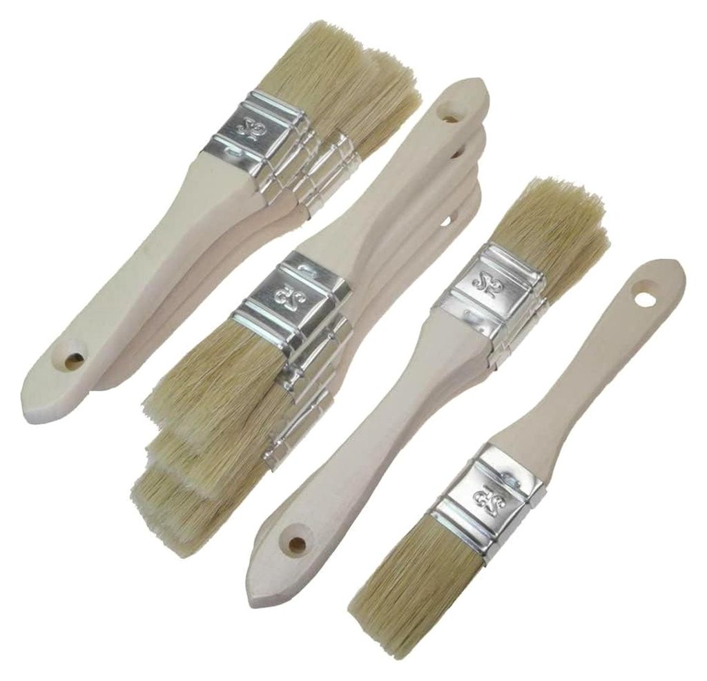 12 Flachpinsel Lackier-Pinsel (25 mm)