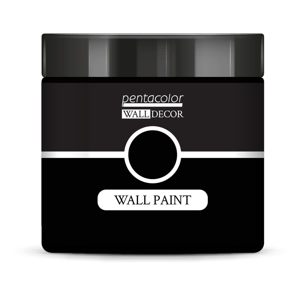 PENTART Wandfarbe, 500 ml, Tiefschwarz