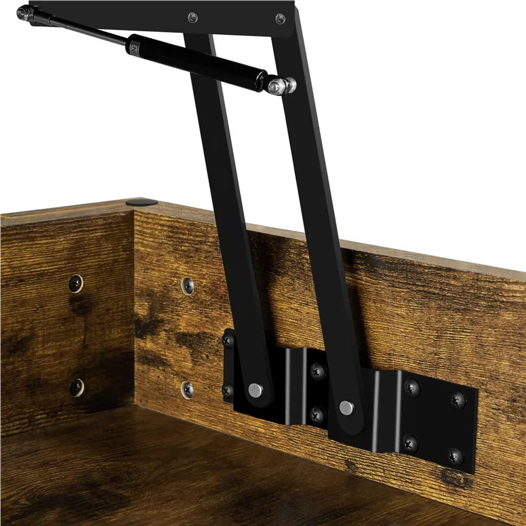 Table d'appoint relevable et table basse de salon en métal industriel - 9