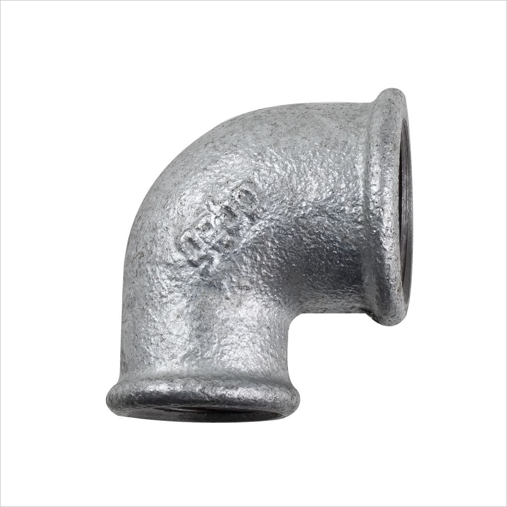 Temperguss Fitting Winkel 1/2 x 1 Zoll Reduzierung