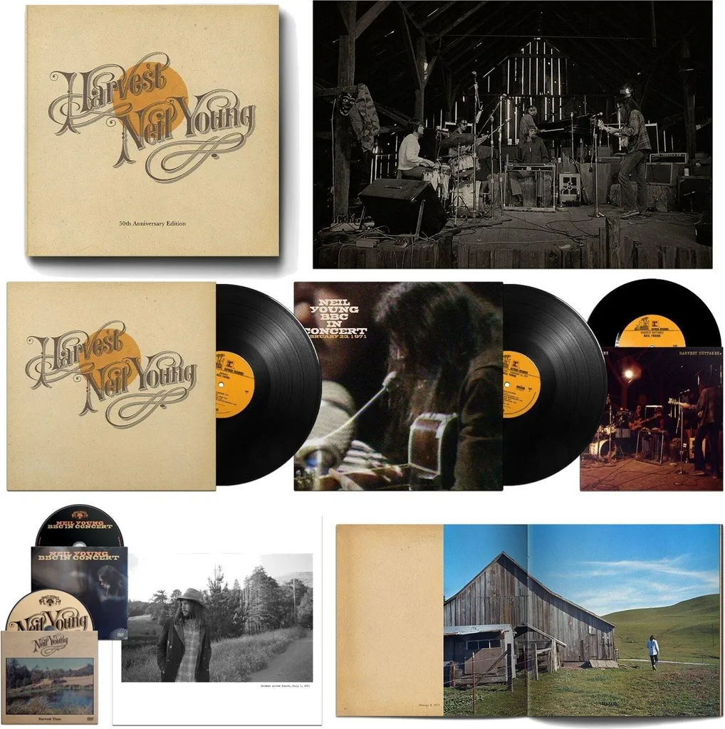 Album Neil Young Harvest 50th Anniversary Coffret pour Collectionneur