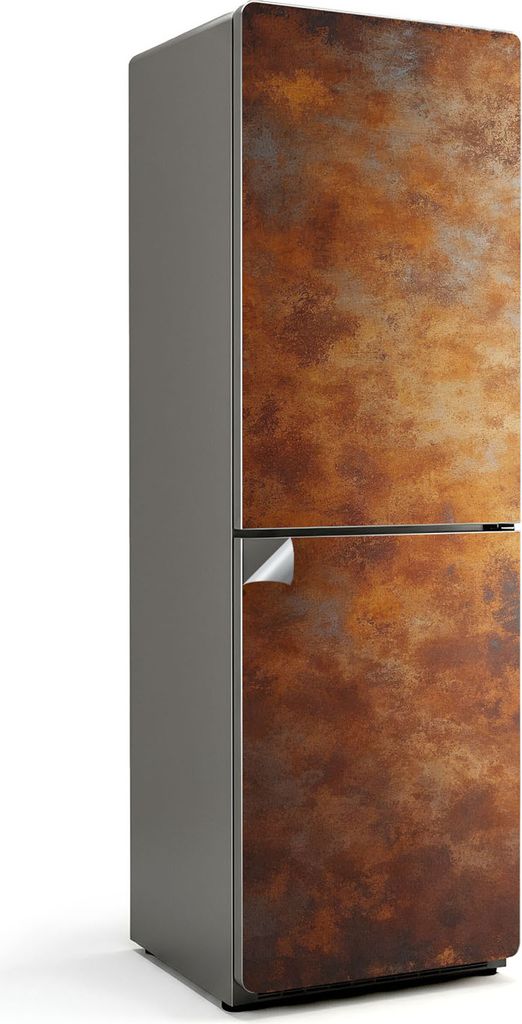 Muscheln auf dem Sandhintergrund – Kühlschrank Aufkleber – Klebefolie Kühlschrank – Kühlschrank Nachbildung – Kühlschrankfolie selbstkl...