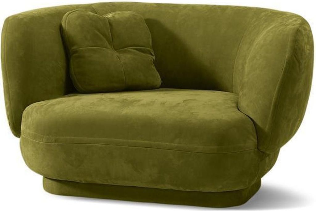 Sessel Sitz Grün Prianera Design Wohnzimmer Polster Einsitzer Möbel Luxus Stil