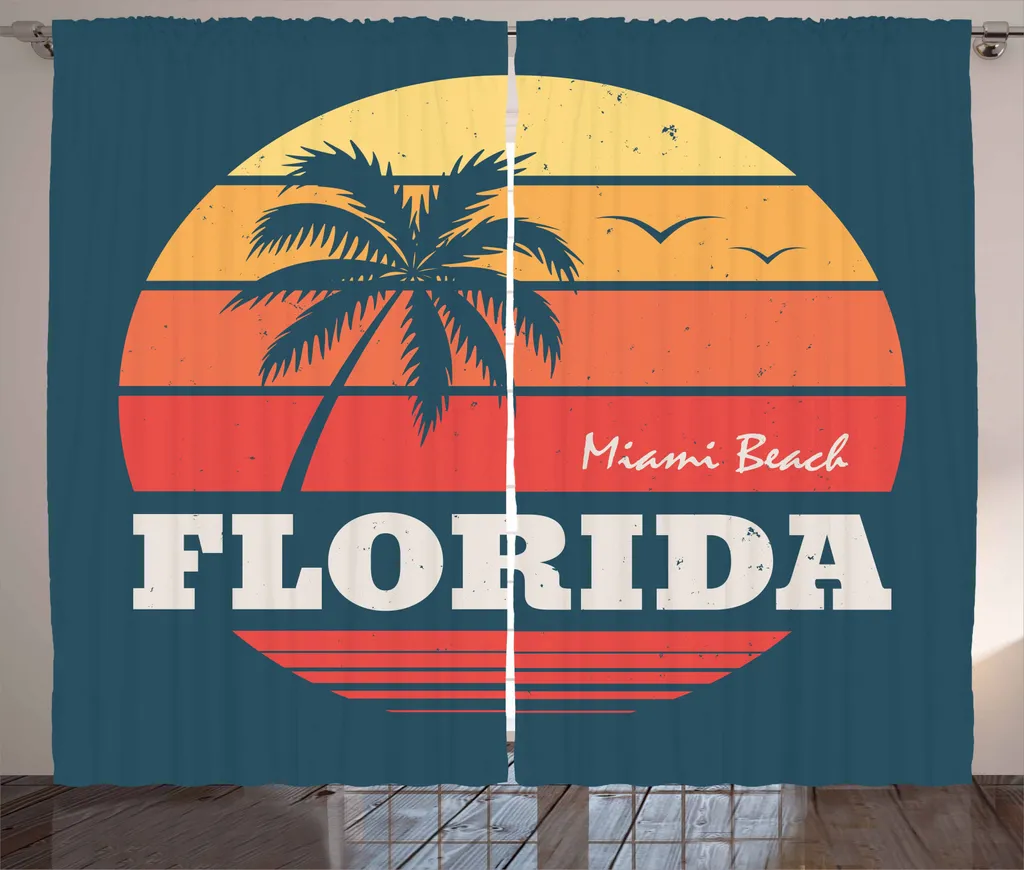 Tenda Soggiorno ABAKUHAUS Florida 280x245cm Miami Sunset Multicolore