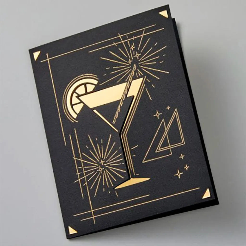 Cricut Joy Insert Cards A2 Foil Celebration pour Carterie sans Colle