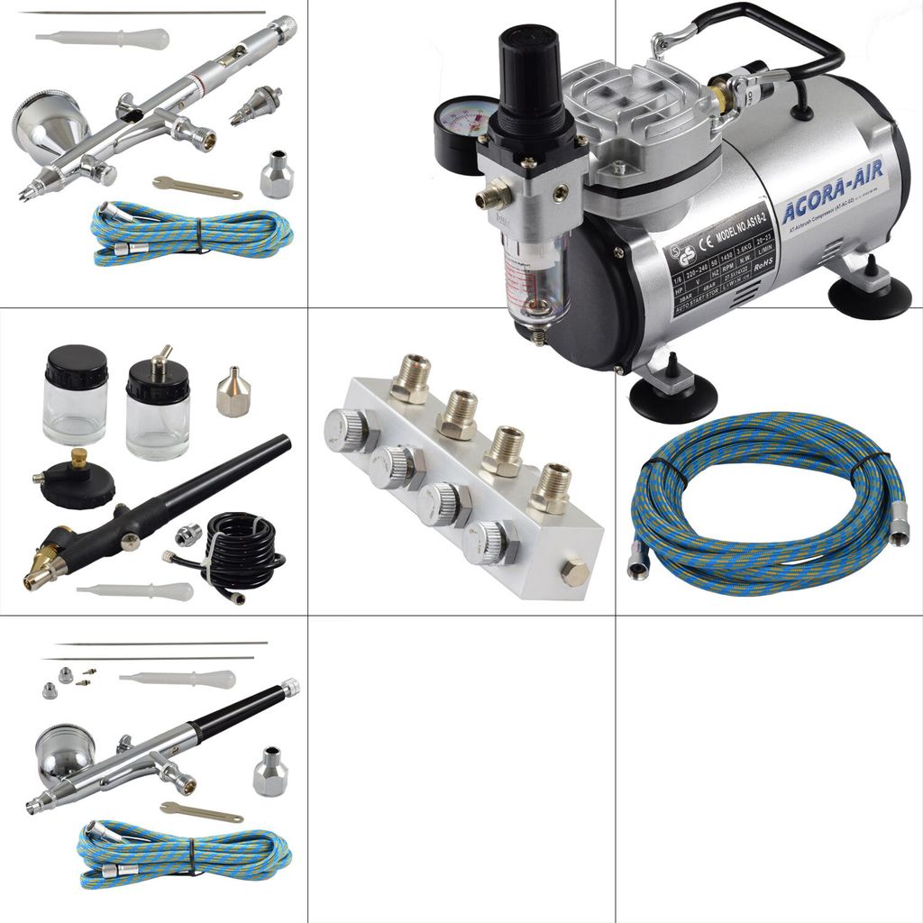 Agora-Tec Airbrush Komplett-Set EXPERT XIII.13