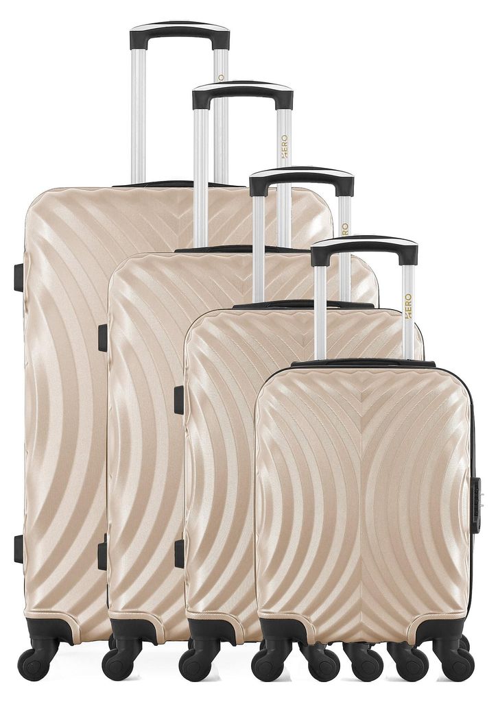 HERO – 4er-Set LAGOS-M-Koffer, 75 cm, 4 Rollen