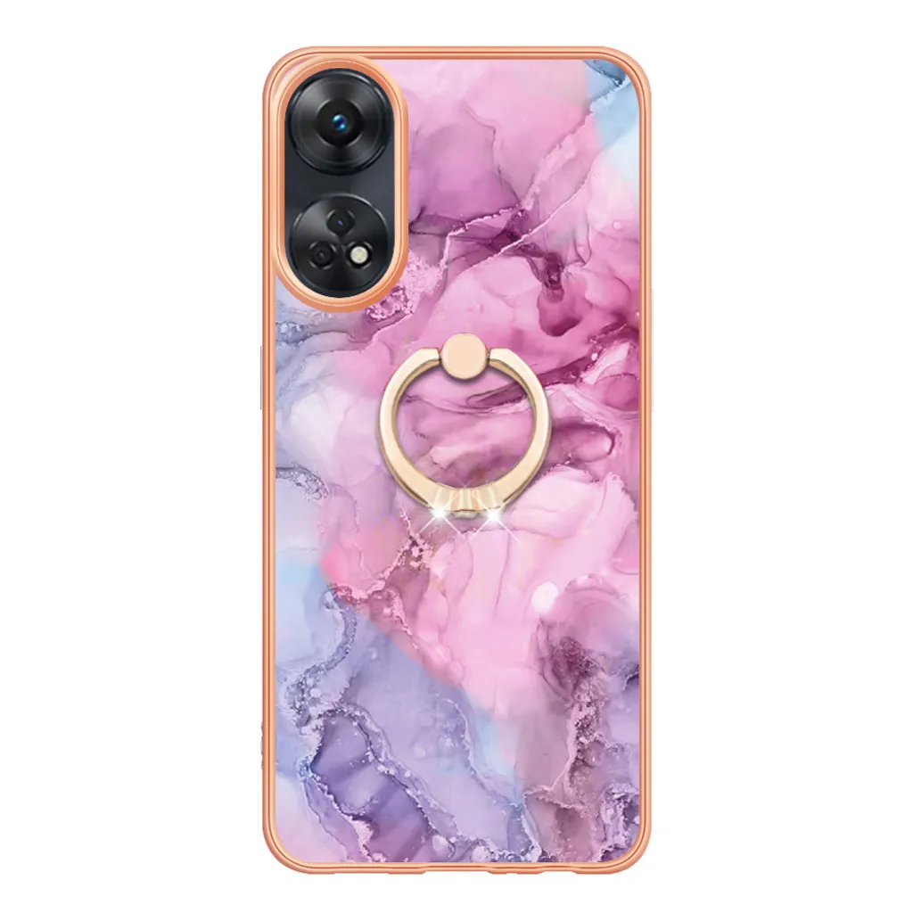 Migliore Custodia Oppo Reno8 Pro in Pelle Caffè con Supporto Integrato