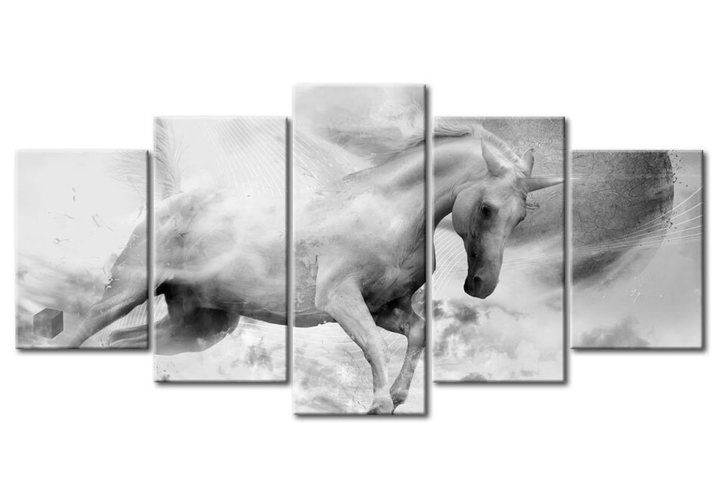 Akustikbild Abstrakt 200x100 cm Bilder Akustikschaum Hochleistungsschallabsorber Schallschutz Leinwand 5 tlg Wandbild Raumakustik Schalldämmung 02...