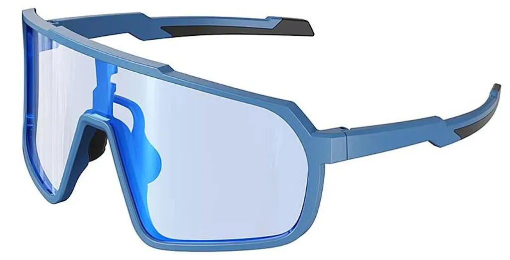 Lunettes de soleil sportives pour cyclisme et running monture bleue