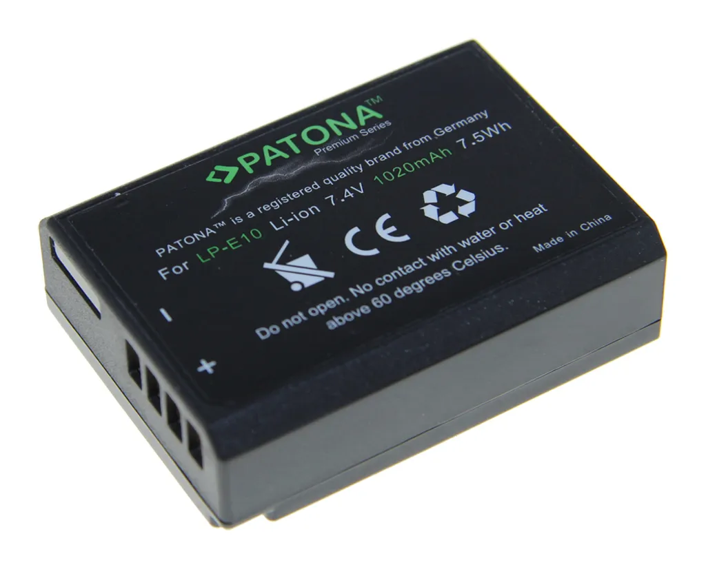 Batterie Rechargeable LP-E10 pour Appareil Photo Canon EOS Série 2000D
