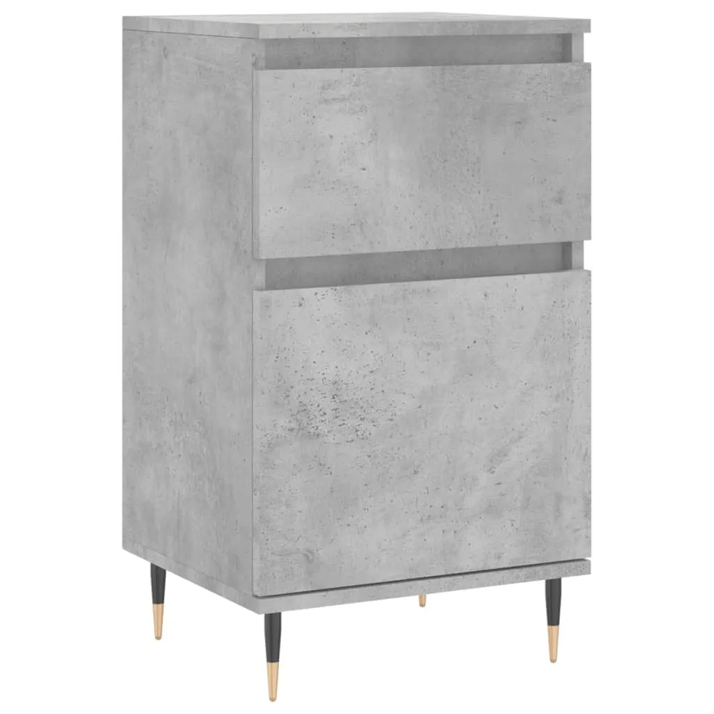 Credenza Salvaspazio Grigio Cemento 40x35x70 cm | Sicura e Pratica