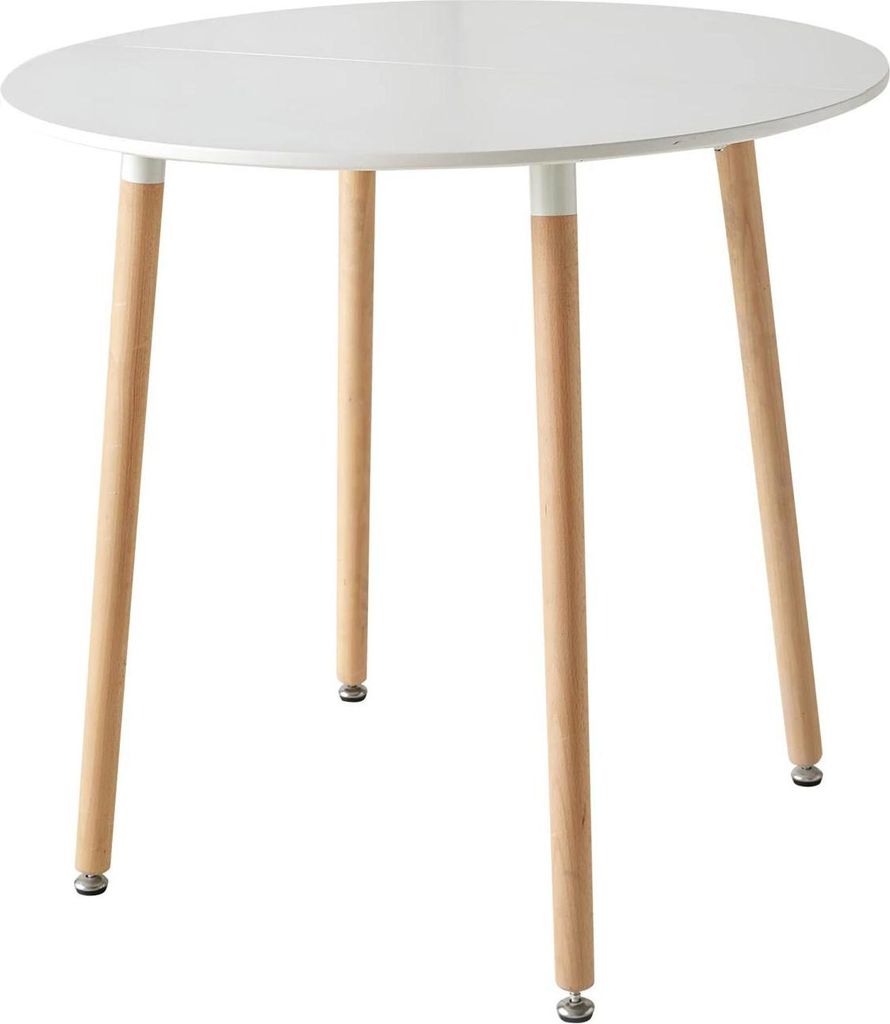 Esstisch - Küchentisch - Klein bis 120 cm - Kunststoff - Minimalistisch modern - Montage erforderlich - Weiß