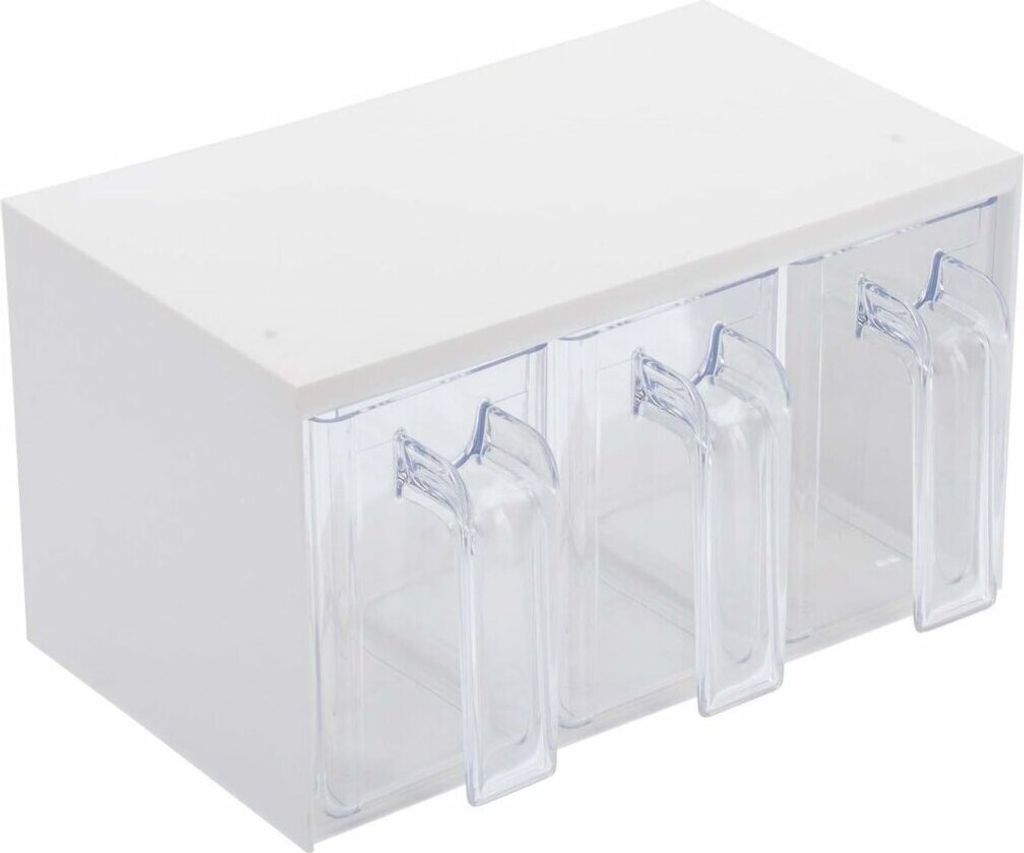 Westmark Roma Rechteckig Dispensor 3 l Transparent - Weiß 1 Immagine del prodotto 