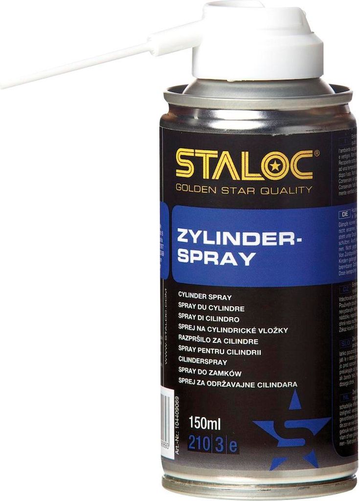 STALOC Zylinder-Spray | Pflege-Spray | für mechanische Schließzylinder | 150 ml
