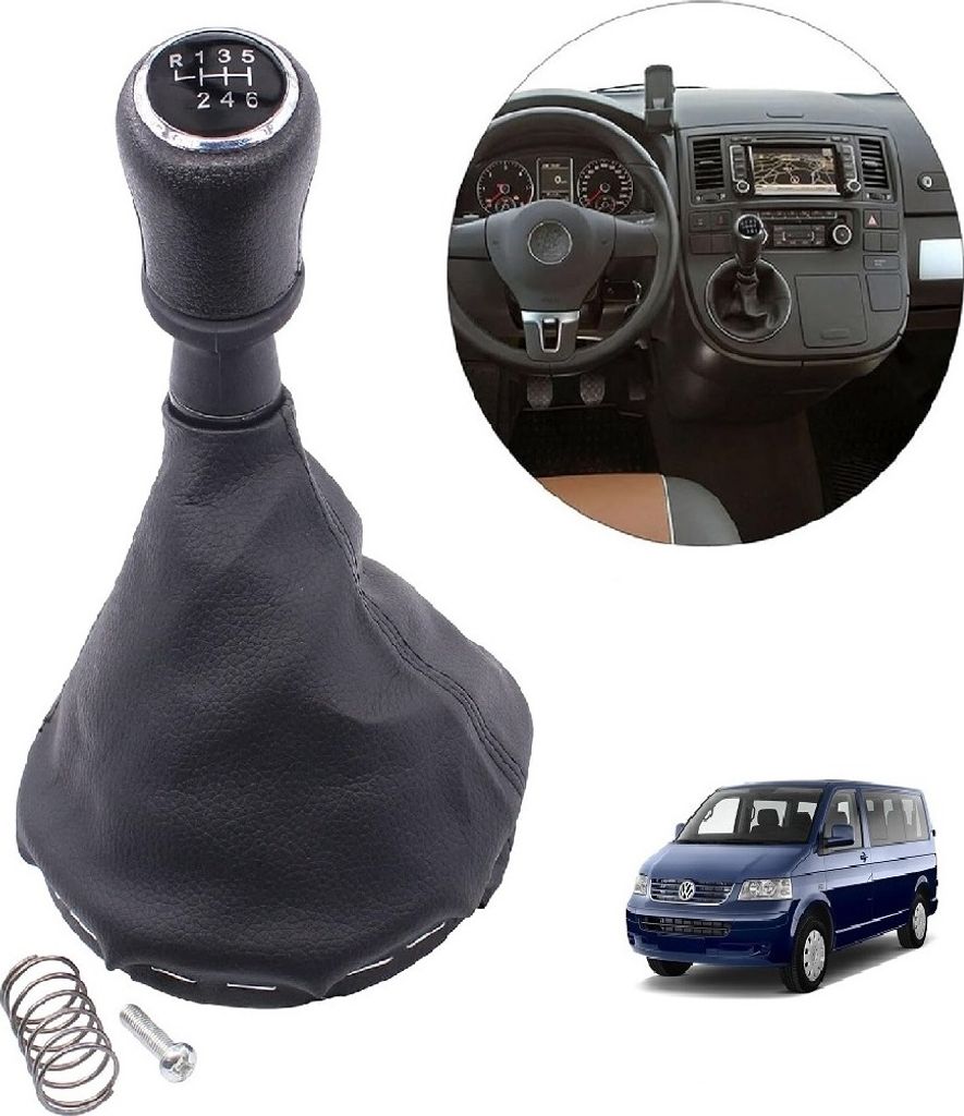 Pomello cambio + borsa cambio + telaio 6 velocità in pelle Immagine del prodotto 