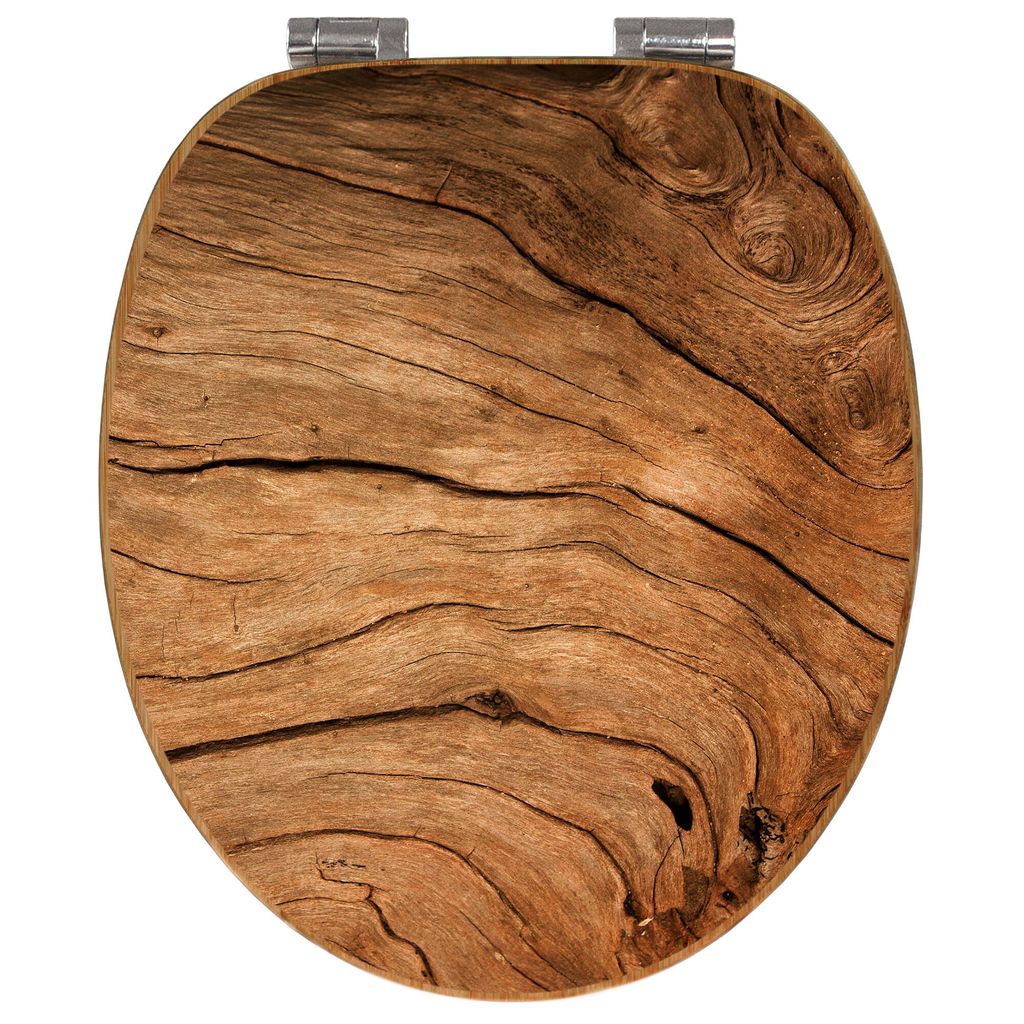 banjado Design WC Sitz Bambus Absenkautomatik -Trockenes Produktbild 4