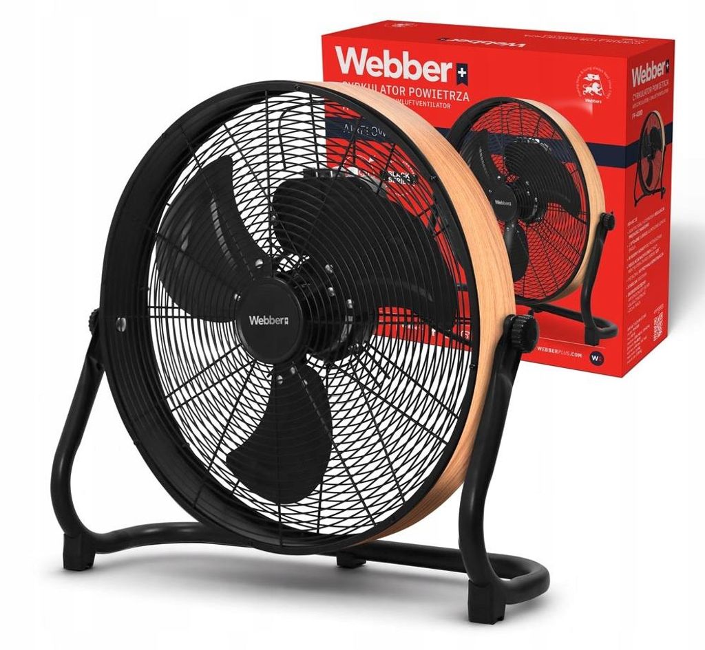 Podlahový ventilátor, veľký ventilátor, 40 cm, WEBBER, Obrázok produktu 