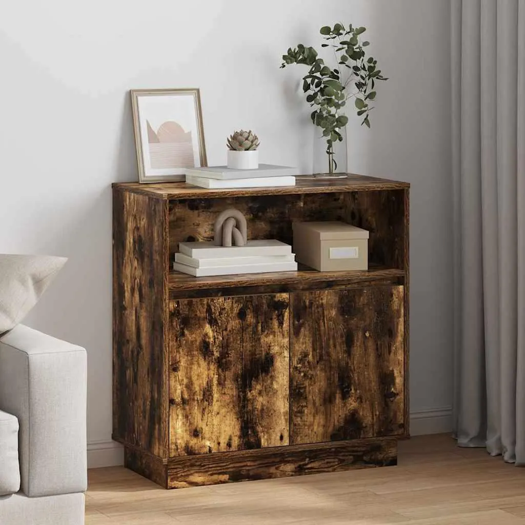 Vetrina LED Rovere Fumé 71x34x75 cm | Mobile Design Moderno Möbel2025