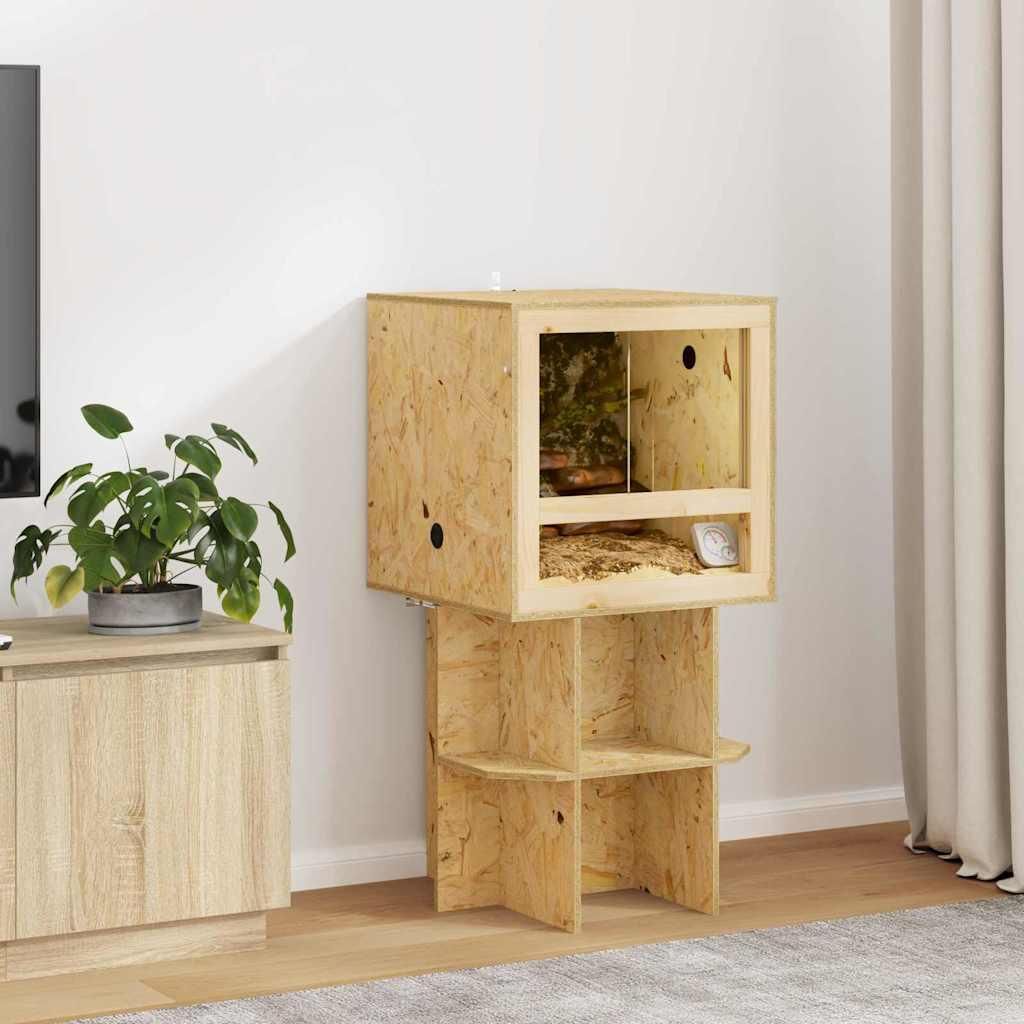"SPRING SALE"Terrarium Braun 50 x 50 x 50 cm OSB GermanyMöbel 46358 - Terrarien