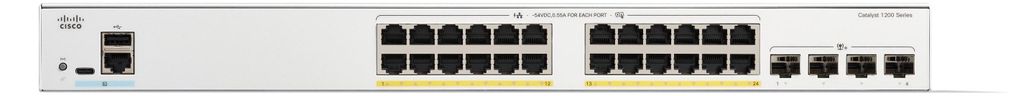 Cisco C1200-24P-4X, Riadený, L2/L3, Gigabit Ethernet Obrázok produktu 