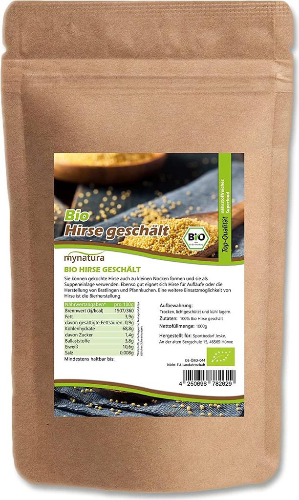 Mynatura Hirse geschält – glutenfreies Getreide für vielseitige Rezepte