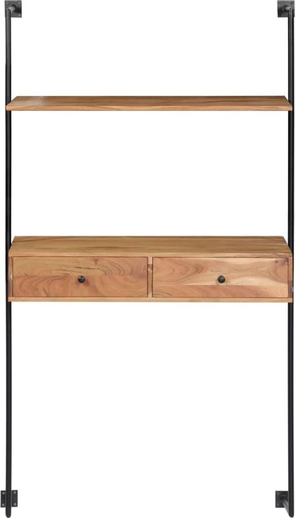 vidaXL Wandschreibtisch 90x40x170 cm Massivholz Akazie