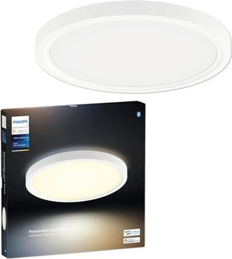 Philips Hue White ambience Tento rundes WA LED-Deckenpanel 29,1 cm weiß, Bluetooth/Zigbee, Weiß, 2200 K, 6500 K, 16,6 W, 25000 h
