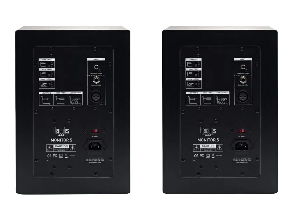 Moniteur de Studio Hercules DJ Monitor 5 Idéal Mixage et Home Studio