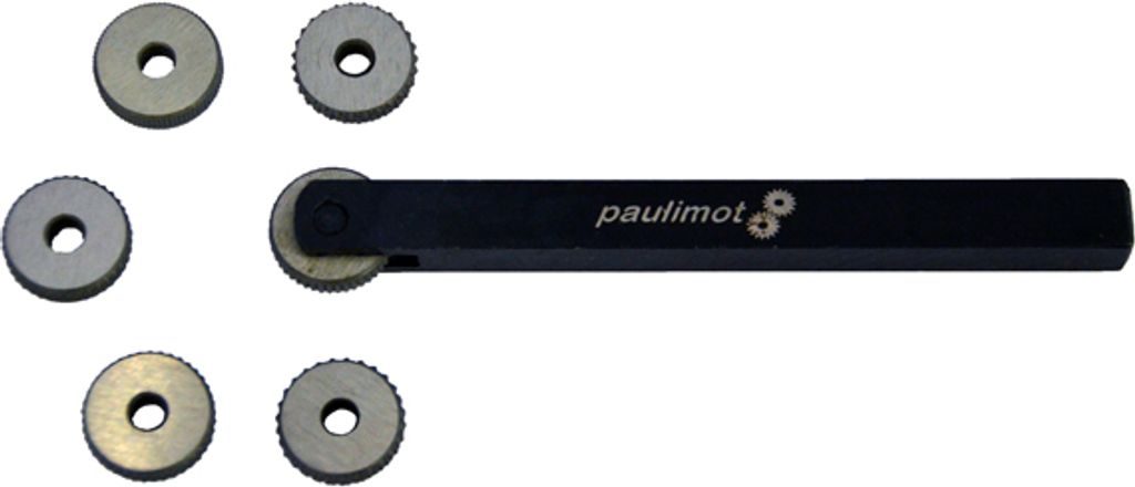PAULIMOT Rändelrad Rändelwerkzeug mit 6 HSS-Rädern, 10x10mm