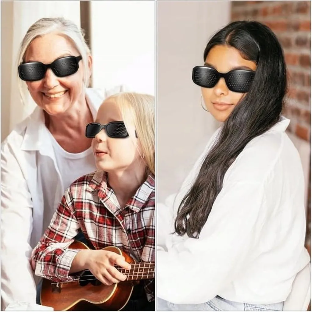 Lunettes de vue Nerd roses modèle 1523 avec monture rétro chic stylée - 3