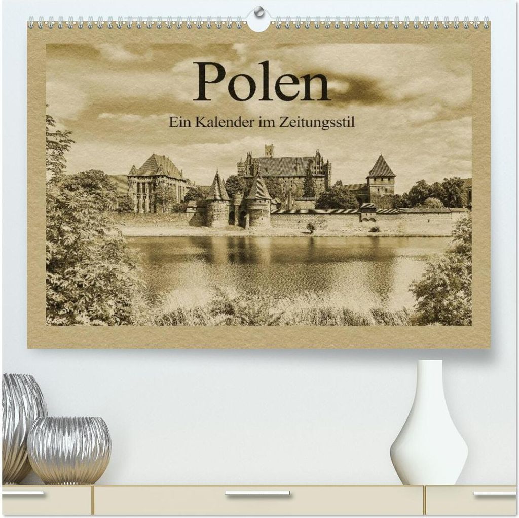 Polen – Ein Kalender im Zeitungsstil (hochwertiger Premium Wandkalender 2026 DIN A2 quer), Kunstdruck in Hochglanz