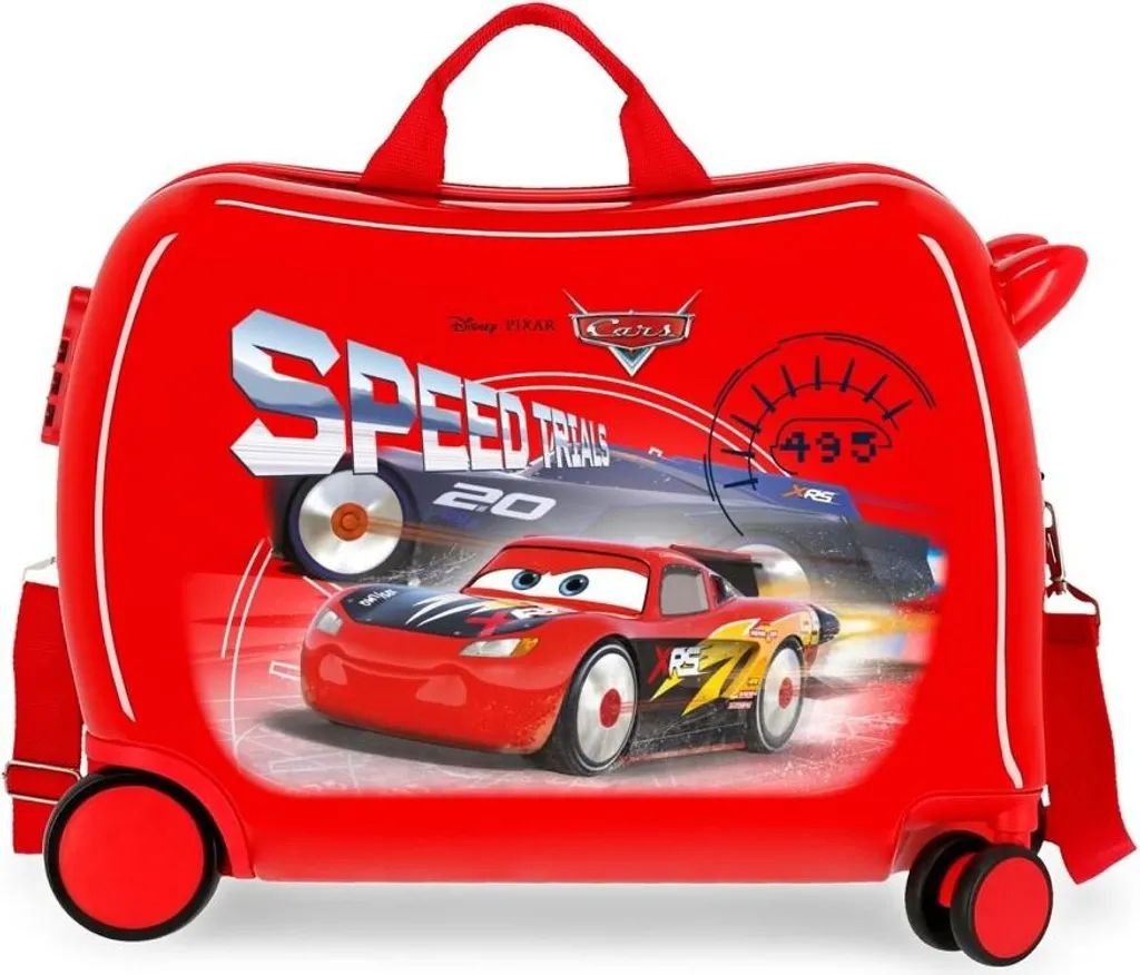 Valise rigide Disney Cars Joumma Bags pour enfant avec assise et roues