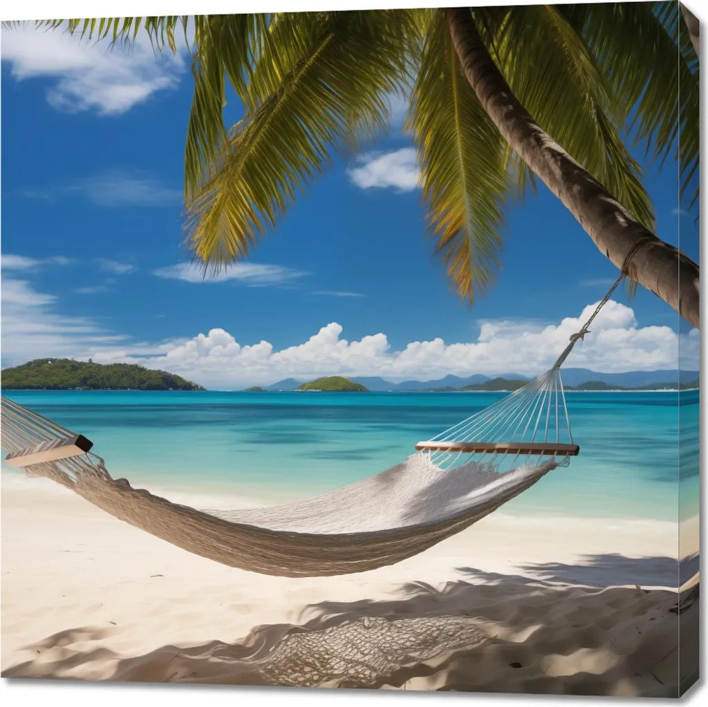 Image 90 x 90 cm Évasion Paradisiaque Grand Format Haute Définition