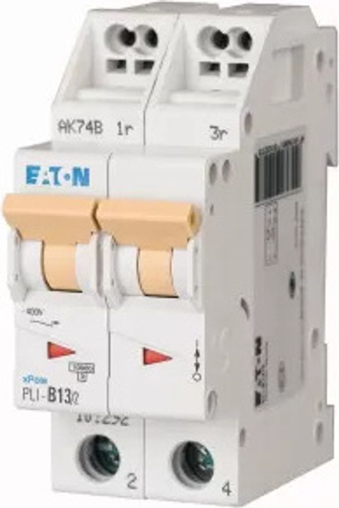 Eaton Leitungsschutzschalter mit Steckklemme, 13 A, 2p, Charakteristik: B 101292
