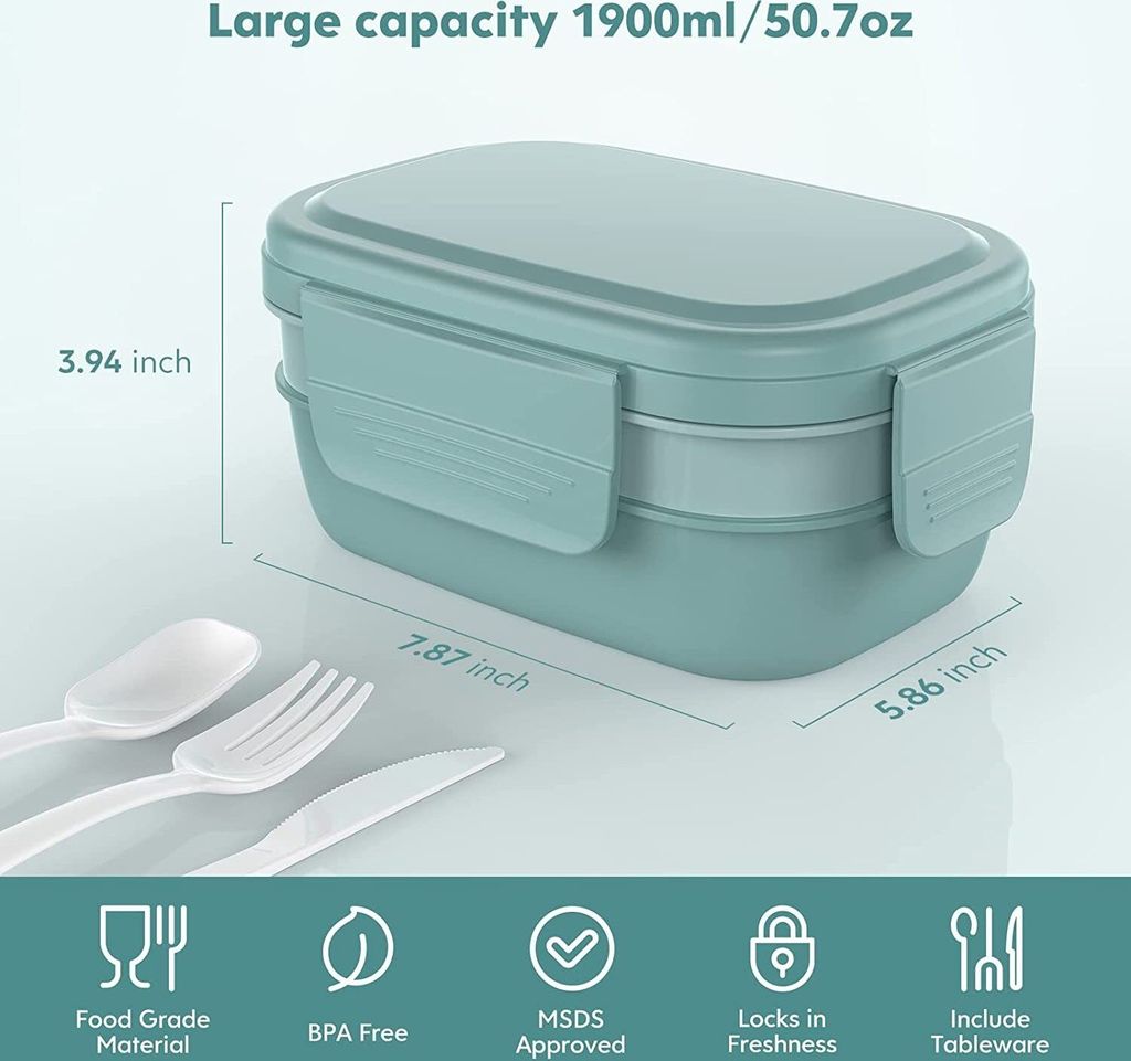 Welikera Lunchbox, 1900ML Lunchbox für Erwachsene, Brotdose Produktbild 5