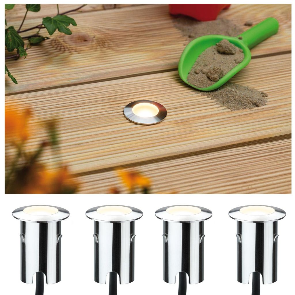 Paulmann 937.83, Outdoor floor lighting, Edelstahl, Edelstahl, IP67, III, 1 bulb(s)