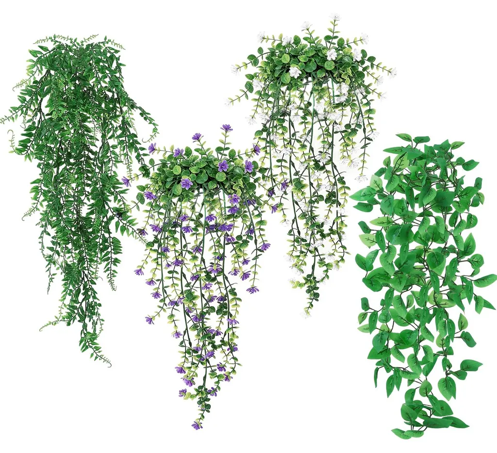 Plantes suspendues artificielles et lianes Epipremnum pour intérieur