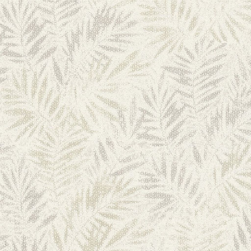 A.S. Creation | Travel Styles | 391202 | Vliestapete | Bäume & Blätter | 10.05 m x 0.53 m | Weiß