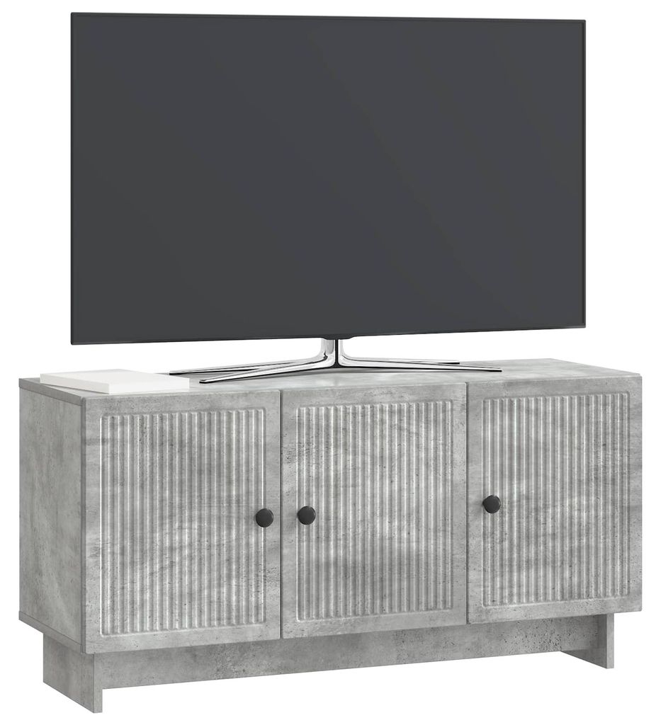 vidaXL TV-Schränk Betongrau 99 x 34,5 x 50 cm Holzwerkstoff