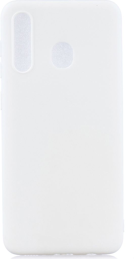 Für HUAWEI Y9 2019 Lovely Candy Color Matte TPU Anti-Scratch rutschfeste Schutzhülle Rückentasche weiß