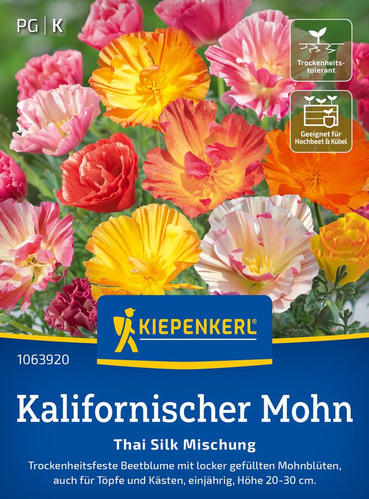Kiepenkerl Kalifornischer Mohnsamen Thai Silk Eschscholzia Produktbild 